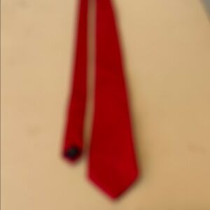 Michael Kors Red Necktie with Blue Accent